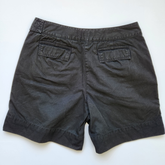 Talbots Shorts Black Denim Buckle Women's Size 12 - Picture 4 of 13